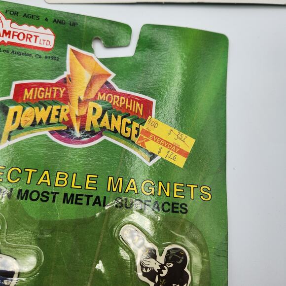 Mighty Morphin Power Rangers Collectable Magnets Vintage 4 Sets Tamfort 1990s - Picture 7 of 9